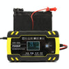 FOXSUR 12V-24V Car Motorcycle Truck Repair Battery Charger AGM Charger, EU Plug