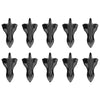 10 PCS Universal Car Black Shark Fin Diffuser Vortex Generator Roof Spoiler