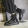 Men Martin Boots High-top Retro Sock Mouth Men Boots, Size: 43(JL-CL7708 Black)