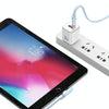 USAMS US-SJ652 PD 30W USB-C/Type-C to 8 Pin Aluminum Alloy Digital Display Fast Charging Elbow Data Cable, Length: 1.2m(Black)