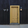 0.36W Solar Powered Wall Mount 6 LEDs Lighting Doorplate Lamp House Number Porch Lights with Solar Pannel(6)