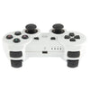 Double Shock III Wireless Controller, Manette Sans Fil Double Shock III for Sony PS3, Has Vibration Action(with logo)(White)