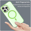 For iPhone 15 Pro Max MagSafe Frosted Translucent TPU + PC Full Coverage Phone Case(Green)