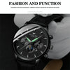 FNGEEN 5781 Multifunction Sports Waterproof Quartz Watch(White Steel Black Surface)