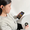 2 Pairs Heavy Bass Wired Headset Mobile Phone Universal Headset with Storage Box & Microphone(Black Rat + Storage Box)