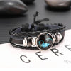 Twelve Constellations Multilayer Beaded Cowhide Bracelet, Style: Aquarius Luminous