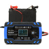 FOXSUR 12V-24V Car Motorcycle Truck Repair Battery Charger AGM Charger, US Plug (Blue)