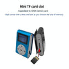 128M+Earphone+Cable Mini Lavalier Metal MP3 Music Player with Screen(Purple)