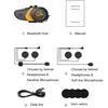 Motorcycle Helmet Call Music Navigation Bluetooth Headset, Color: Green(Soft Pipe Microphone)