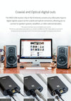 FiiO K3 Portable Headphone Amplifier DSD USB DAC for PC, Support COAXIAL / OPTICAL / 2.5 BALANCE(Black)