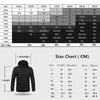 4 Zone Black  USB Winter Electric Heated Jacket Warm Thermal Jacket, Size: XL