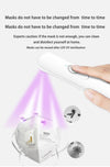 Portable UV Light Sterilizer Sterilization Stick Disinfection Ultraviolet Lamp(White)