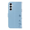 For Samsung Galaxy A26 5G Global Dandelion Embossed Pattern Flip Leather Phone Case(Sky Blue)