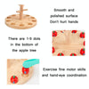 Wooden Toys For Children Early Education Mathematics Cognitive(Apple Picking)