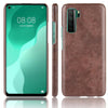 For Huawei P40 LITE 5G/Nova 7 SE Shockproof Litchi Texture PC + PU Case(Brown)