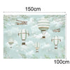 1.5m X 1m Cartoon Airplane Hot Air Balloon Theme Birthday Background Cloth Photography Decoration Backdrop