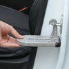 Car Hook Door Foldable Foot Pedal with Safety Hammer(Black)