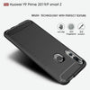 Brushed Texture Carbon Fiber TPU Case for Huawei Y9 Prime 2019 / P Smart Z(Black)