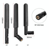 2 x 6dBi 2.4GHz 5GHz Dual Band WiFi RP-SMA Male Antenna + 2 x 35CM RP-SMA IPEX MHF4 Pigtail Cable for M.2 NGFF WiFi WLAN Card (Black)