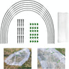 2.5 x 6m Garden Arched Shed Insect Mesh Set Flexible Stretchable Plants Protection Net