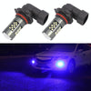 1 Pair 9005 12V 7W Strobe Car LED Fog Light(Blue Light)