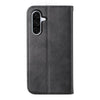For Samsung Galaxy A26 5G Cubic Grid Calf Texture Magnetic Leather Phone Case(Black)