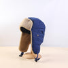 Winter Flying Cap Plus Velvet Thick Warm Windproof Cycling Ski Ear Protection Cap, Size: M (56-58cm)(Blue)