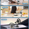 G188 Aluminum Alloy Adjustable Cellphone Stand Car Dashboard Magnetic Phone Holder(Gold)
