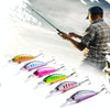 HENGJIA Long Throw Bionic Cocked Mouth Fake Bait Fishing Three-jaw Treble Hooks(4#)