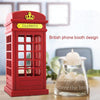 Retro Telephone Booth Shape Warm Light LED Lamp, Rechargeable Touch Control Bedroom Bedside Table Lamp