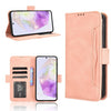 For Samsung Galaxy A36 5G Skin Feel Calf Texture Card Slots Leather Phone Case(Pink)