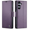 For Samsung Galaxy S25+ 5G CaseMe 023 Butterfly Buckle Litchi Texture RFID Anti-theft Leather Phone Case(Purple)
