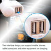 Two USB Port 2 in 1 DC/DC Power Adapter Car Charger with 12V Accessory Socket , For iPad/ iPhone/ iPod/ BlackBerry/ Galaxy/ Other Smartphone