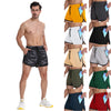L Three Pants Men Gym Shorts Quick Dry Swimming Trunks(White)