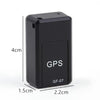 GF07 Locator Mini GPS Tracking Strong Magnetic Positioning Adsorption Anti Lost Device Voice Control Recordable(Black)
