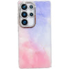 For Samsung Galaxy S25 Ultra 5G Electroplated Marble Texture Phone Case(Purple Pink M14)