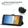 Leather Phone Case For Alcatel Tetra(Black)