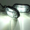 10-30V Oval Clearing Truck Trailer Side Marker Light (White)