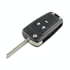 Opel 3 Button Flip Car Key Case Replacement Shell with Blade