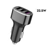 Three USB Ports Car Fast Charging Charger For Huawei/For OPPO/VIVO/OnePlus And Other Flash Charging, Model: GT680 Gray