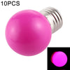 10 PCS 2W E27 2835 SMD Home Decoration LED Light Bulbs, DC 12V (Purple Light)