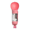 Portable Dog Water Bottle 300ml Pink - Leakproof & 3-in-1