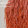 Gradient Long Curly Hair Big Wave Chemical Fiber Simulation Hair Women Bangs Full Top Hair Cover(Milk Tea Gradient 68CM)