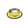 Anti-Slip Stainless Steel Pet Bowl, Yellow, 11cm, Small/Medium Pets