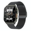 A70 1.96 Inch Health Monitoring Multifunctional IP68 Waterproof Bluetooth Call Smart Watch(Black Steel)
