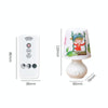 Plug-In Cup-Shaped Night Light Girl Bedroom Bedside Dim Lamp With Remote ControlCN Plug, Style: Happy Outing White