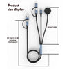 U33 1m PD100W USB-A / USB-C All in 1 Multifunctional Fast Charging Cable(Black Grey)