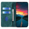 For Samsung Galaxy S25 5G RFID Anti-theft Brush Magnetic Leather Phone Case(Green)