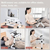 Oatsbasf Folding Computer Desk Laptop Stand Foldable Lifting Heightening Storage Portable Rack,Style: L02 White