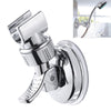 Shower Head Handset Holder Chrome Bathroom Wall Mount Adjustable Suction Bracket(Fully Plated)